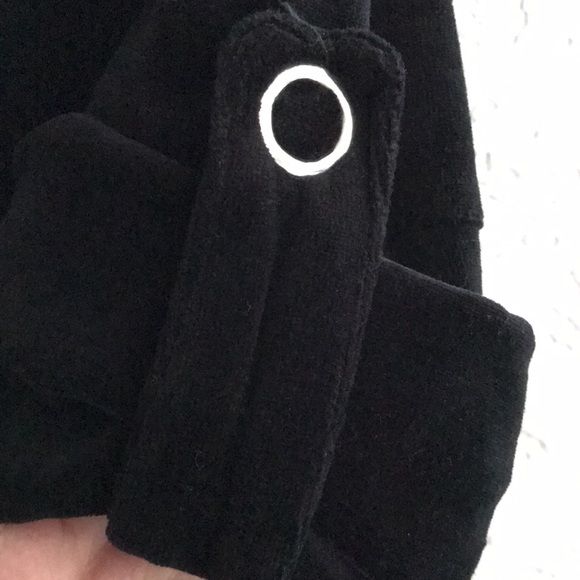 OPAQUE CASUALS LARGE BLACK VELOUR JACKET🆕 - Picture 10 of 12